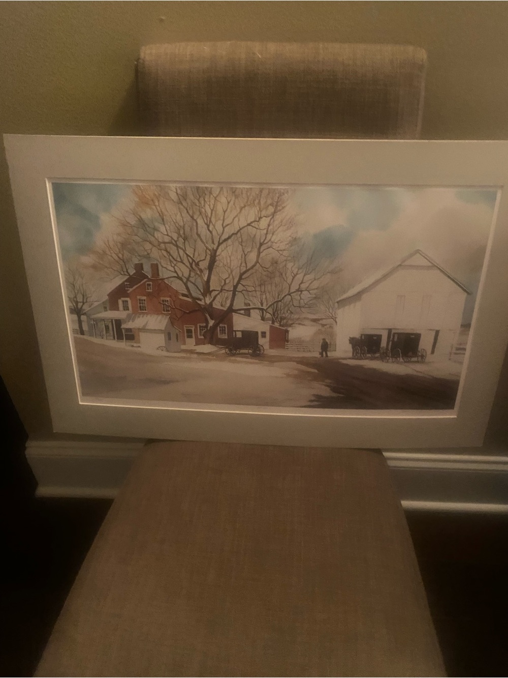 Jo Anne Hensel signed print in mat